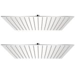 Cap de duș tip ploaie, 2 buc., 40 x 40 cm, oțel inoxidabil GartenMobel Dekor