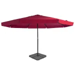 Umbrelă de soare de grădină, bază portabilă, roșu GartenMobel Dekor