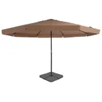 Umbrelă de soare de grădină, bază portabilă, taupe GartenMobel Dekor
