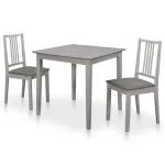 Set mobilier de bucătărie, 3 piese, gri, MDF GartenMobel Dekor