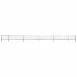 Gard de grădină cu vârf circular din oțel 1781,5x100 cm, negru GartenMobel Dekor