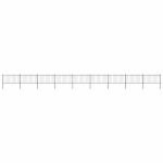 Gard de grădină cu vârf tip suliță din oțel 1603,5x100 cm, negru GartenMobel Dekor