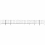 Gard de grădină cu vârf tip suliță din oțel 1603,5x150 cm, negru GartenMobel Dekor