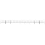 Gard de grădină cu vârf tip suliță din oțel 1603,5x80 cm, negru GartenMobel Dekor