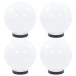Lămpi glob cu LED, 4 buc., 20 cm, PMMA, sferic GartenMobel Dekor