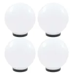 Lămpi glob cu LED, 4 buc., 25 cm, PMMA, sferic GartenMobel Dekor