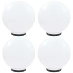 Lămpi glob cu LED, 4 buc., 40 cm, PMMA, sferic GartenMobel Dekor