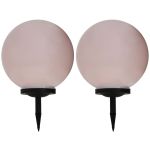 Lămpi solare de exterior, 2 buc., 40 cm, RGB, sferic, LED GartenMobel Dekor