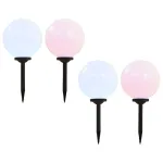 Lămpi solare de exterior, 4 buc., 30 cm, RGB, sferic, LED GartenMobel Dekor