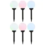 Lămpi solare de exterior, 6 buc., 20 cm, RGB, sferic, LED GartenMobel Dekor