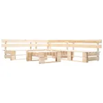 Set mobilier de grădină din paleți, 4 piese, natural, lemn GartenMobel Dekor