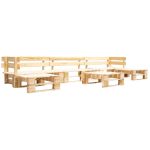 Set mobilier de grădină paleți, natural, 6 piese, lemn GartenMobel Dekor