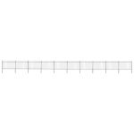 Gard de grădină cu vârf circular din oțel 1781,5x120 cm, negru GartenMobel Dekor