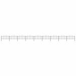 Gard de grădină cu vârf tip suliță din oțel 1603,5x125 cm, negru GartenMobel Dekor