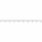 Gard de grădină cu vârf tip suliță din oțel 1603,5x125 cm, negru GartenMobel Dekor