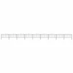 Gard de grădină cu vârf tip suliță din oțel 1603,5x150 cm, negru GartenMobel Dekor