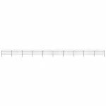 Gard de grădină cu vârf tip suliță din oțel 1781,5x125 cm, negru GartenMobel Dekor