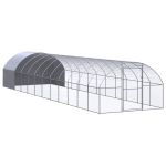 Coteț de găini pentru exterior, 3x12x2 m, oțel zincat GartenMobel Dekor
