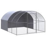 Coteț de găini pentru exterior, 3x4x2 m, oțel zincat GartenMobel Dekor