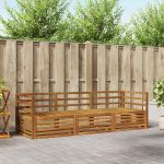 Set de canapele de exterior 3 pcs natural GartenMobel Dekor