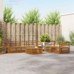 Set de canapele de exterior 6 pcs natural GartenMobel Dekor