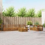 Set de canapele de exterior 7 pcs natural GartenMobel Dekor