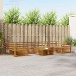 Set de canapele de exterior 8 pcs natural GartenMobel Dekor