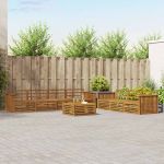 Set de canapele de exterior 8 pcs natural GartenMobel Dekor