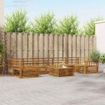 Set de canapele de exterior 8 pcs natural GartenMobel Dekor