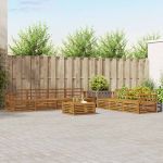 Set de canapele de exterior 8 pcs natural GartenMobel Dekor