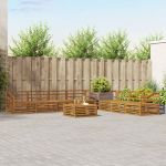 Set de canapele de exterior 8 pcs natural GartenMobel Dekor