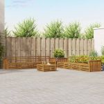 Set de canapele de exterior 9 pcs natural GartenMobel Dekor