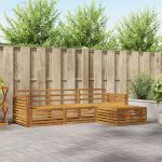 Set de canapele de exterior 4 pcs natural GartenMobel Dekor