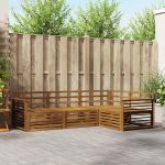 Set de canapele de exterior 4 pcs natural GartenMobel Dekor