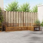 Set de canapele de exterior 5 pcs natural Lemn Solid de Acacia GartenMobel Dekor