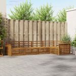 Set de canapele de exterior 5 pcs natural Lemn Solid de Acacia GartenMobel Dekor