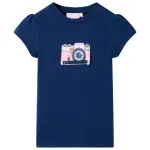 Tricou pentru copii, bleumarin, 116 GartenMobel Dekor
