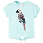 Tricou pentru copii, turcoaz deschis, 116 GartenMobel Dekor