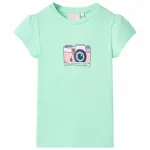 Tricou pentru copii, verde aprins, 116 GartenMobel Dekor