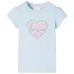 Tricou pentru copii albastru deschis 128 GartenMobel Dekor