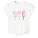 Tricou pentru copii, ecru, 104 GartenMobel Dekor