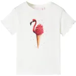 Tricou pentru copii, ecru, 104 GartenMobel Dekor