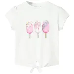 Tricou pentru copii, ecru, 116 GartenMobel Dekor