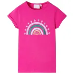 Tricou pentru copii, roz închis, 128 GartenMobel Dekor