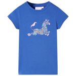 Tricou pentru copii, albastru cobalt, 104 GartenMobel Dekor