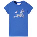 Tricou pentru copii, albastru cobalt, 116 GartenMobel Dekor