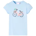 Tricou pentru copii, albastru deschis, 140 GartenMobel Dekor