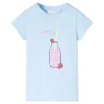 Tricou pentru copii, albastru pal, 104 GartenMobel Dekor