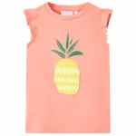 Tricou pentru copii, corai neon, 128 GartenMobel Dekor