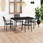 Set mobilier de exterior, 5 piese, oțel GartenMobel Dekor